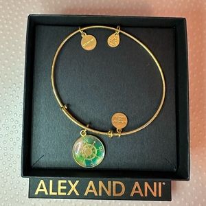 Alex and Ani Compass Charm Bangle